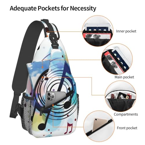 Bolso Cruzado para Hombre Mochila Bandolera Negra miniatura 4
