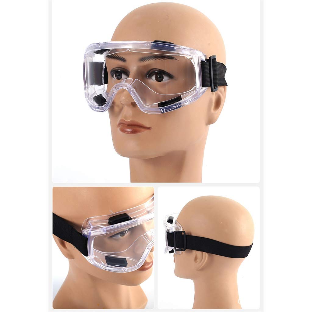 Gafas de Seguridad, Lentes de Protectoras Antivaho Transparent para Laboratorio Agricultura Industria,antiempañamiento, Resistentes a los arañazos y con protección UV(2 PCS)