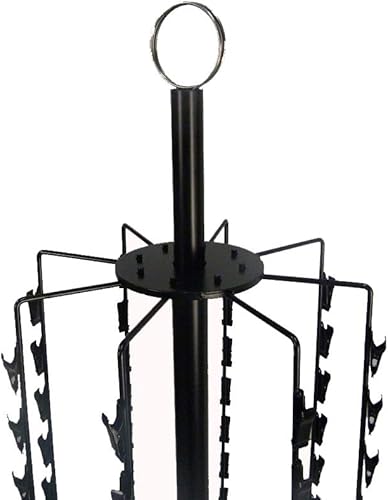 Miniatura 3 de FixtureDisplays Compatible con estante de tira con cabecera, rotación, 144 clips - negro 15967NEW-NF