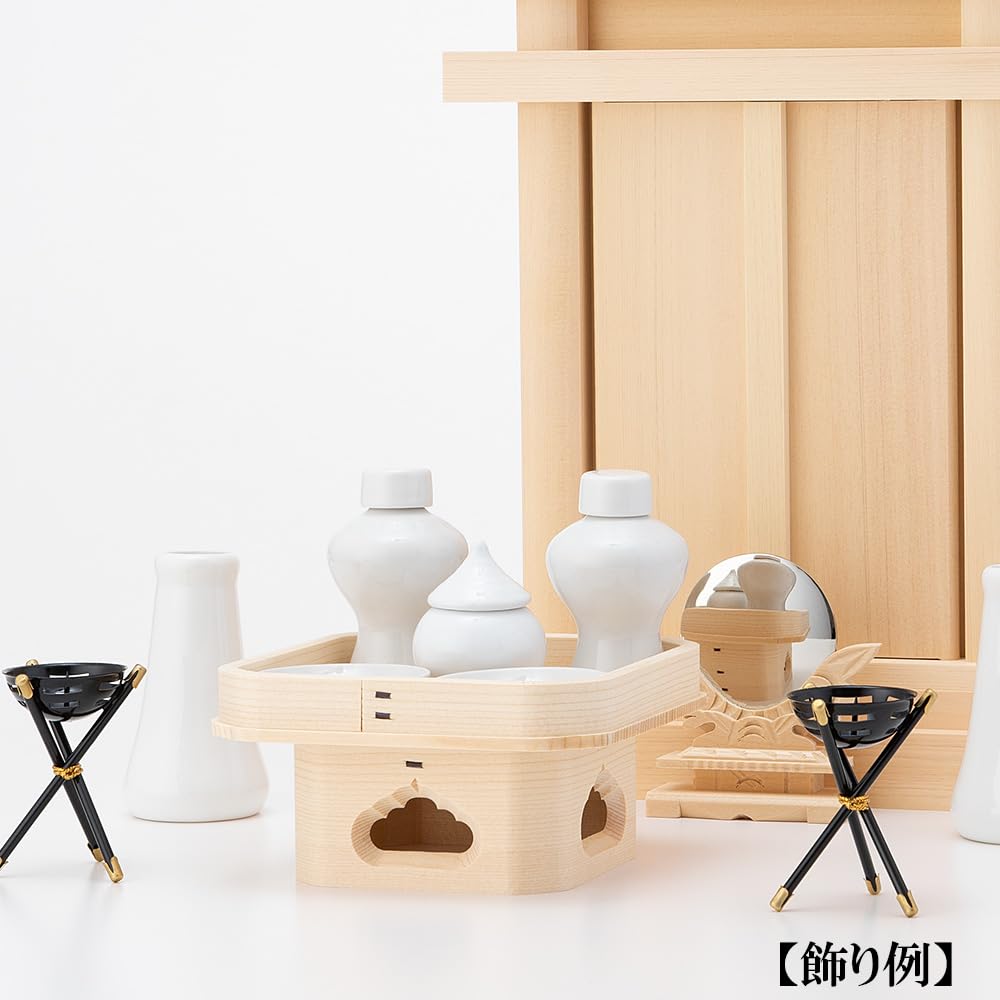 Amazon｜仏壇屋 滝田商店 遠山三宝 4寸(巾12cm×高さ6.5cm)◇木製三宝