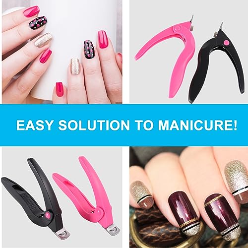 Cortaúñas U-shape 2 piezas para uñas acrílicas miniatura 4