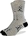 Good Luck Sock Men's Pandas Riding Bikes Crew Socks 7-12