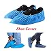 Shoe Covers Disposable -100 Pack（50 Pairs） Disposable Shoe & Boot Covers Waterproof Slip Resistant Shoe Booties (Large Size - up to US Men's 11 & US Women’s 12.5) (Blue)