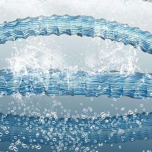 Heavy Duty Extension/Flexible/Shapeable/Spliceable Landscaping Drain Pipe, Soft Infiltration French Drain Pipe, Perforated Drainage Pipes 5 Ft 10' 30 60 80 100 130 150 Foot Long(Dia-5cm(2in),Long 17m(