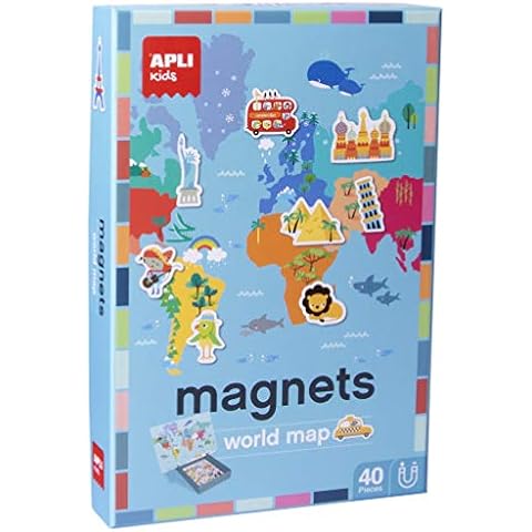 APLI Kids Magnetic World Map Game Cover