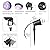 DECKALY Halloween Blacklight Spotlight 10W Purple LED IP65 Waterproof Outdoor Landscape Lighting with US Plug for Halloween Decorative,Dance Party,Stage Lighting,Body Paint,Yard,Lawn
