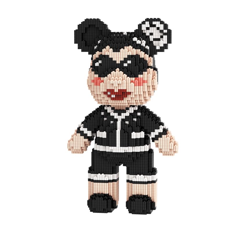 HOOLEDAY Fashion Bear Micro Building Blocks Set (3050 Pieces), Gift for Adults and Kids