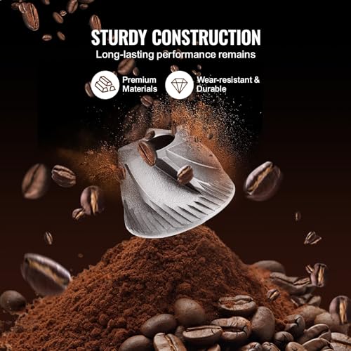 Image of VEVOR Coffee Maker with Grinder, 10 Cup Coffee Machine, Grind and Brew Coffee Maker with 3 Brew Strength Control, Adjustable Grinding Coarseness, for Home Office Restaurant