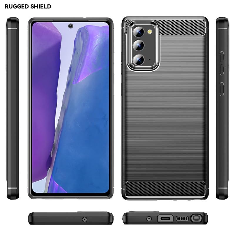 Image of Hybrid Carbon Fiber Back Case for Samsung Galaxy Note 20 (Black)