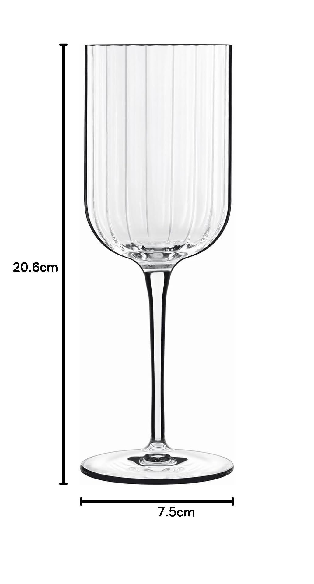 Bach 28 cl High-Tech Crystal Glass White Wine Giftbox, Pack of 4, Clear