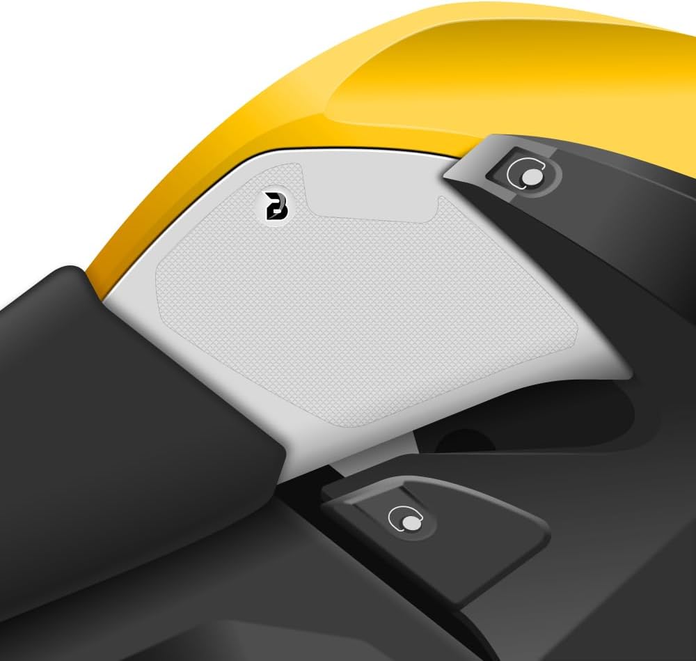 BLOQ Motorcycle Tank Grips compatible with BMW R1200GS ADVENTURE (2004-2013) HiGrip - CLEAR