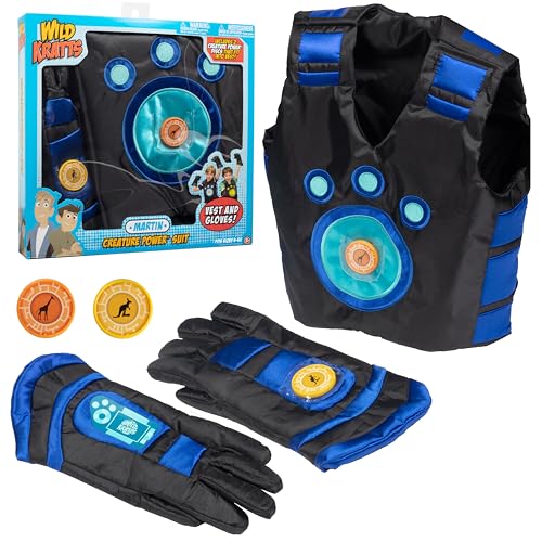 Wild Kratts Creature Power Suit -Martin (Size 4-6X) Includes Vest, Gloves & 2 Power Discs for Children Halloween Costume Dress Up & Pretend Play - Officially Licensed Toys - Gift for Kids Boys Girls