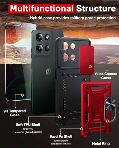 Coque Moto 5G 2025 blindée rouge protégeant l'écran des rayures quotidiennes - 3