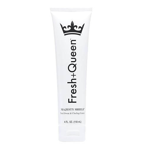 Majesty Shield Total Body Sweat and Chafing Control Cream to Powder || Fórmula Reign Glow, 4 onzas (paquete de 1)