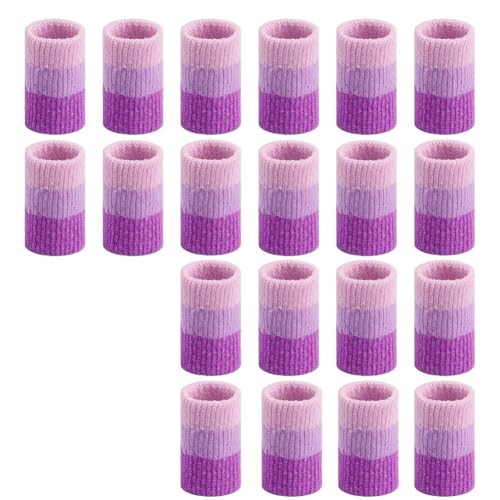 Puthernm 20pcs 3,9 Pulgadas Ganchillo Protector Compresión Los Dedos Cubren las Mangas del Dedo del Gancho para Tejido-Protector