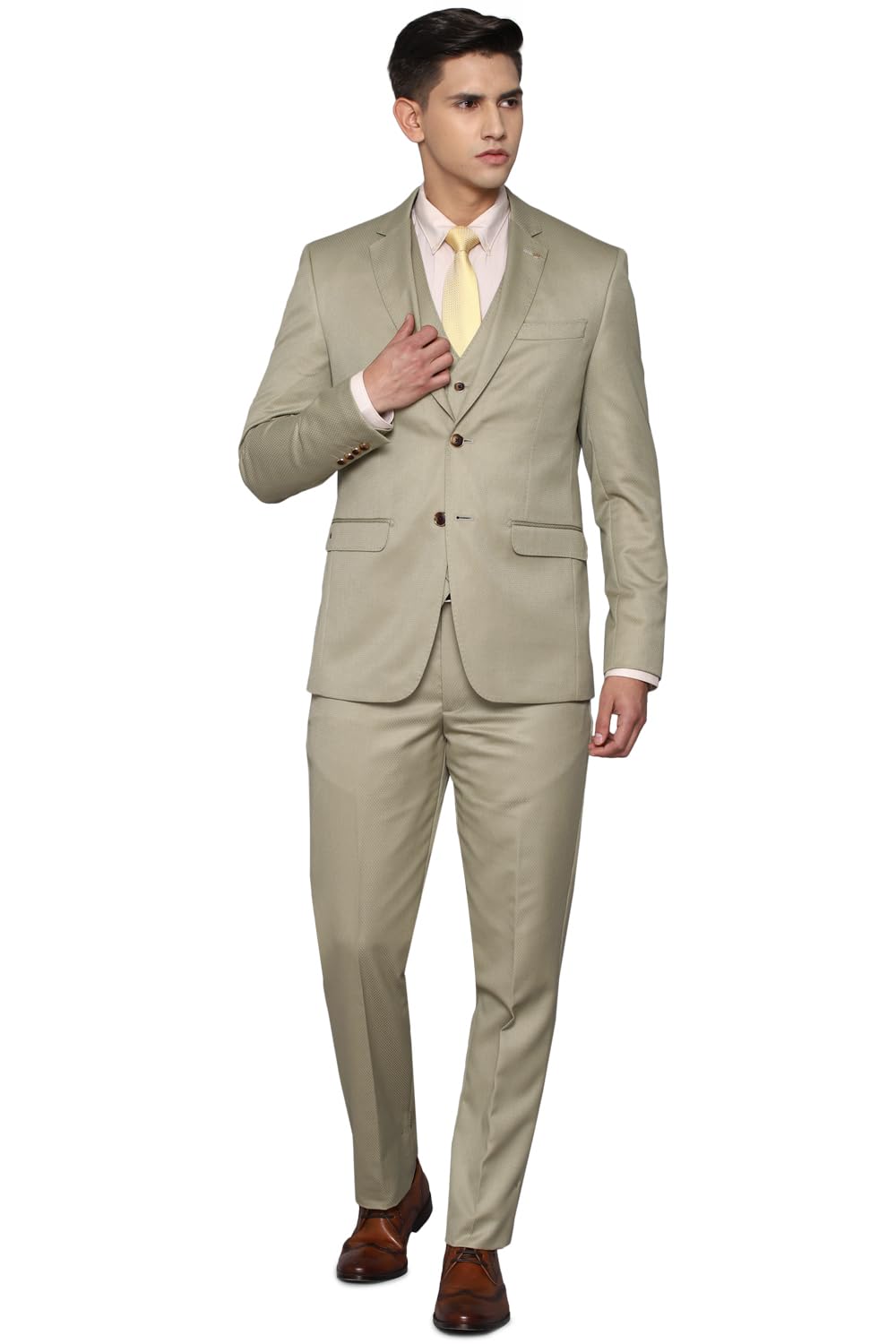 louis philippe Men's Polyester Blend Three Piece Suit-Dress Set-picture-38