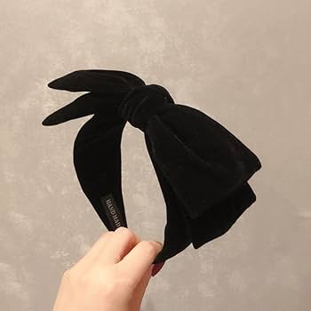 Amazon.co.jp: HARGIO カチューシャ リボン レディース ベロア