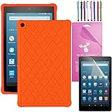 2016 Amazon Fire HD 8 Case Silicone, EpicGadget(TM) Slim Anti-Slip Soft Rubber Silicone Gel Case Cover For (6th Generation)Fire HD 8, 8