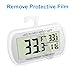 Waterproof Refrigerator Fridge Thermometer, Digital Freezer Room Thermometer, Max/Min Record Function Large LCD Screen and Magnetic Back for Kitchen, Home, Restaurants (2 Pack)