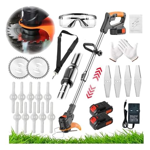 Wrneaoch Cordless Grass Trimmer with Blades Cover