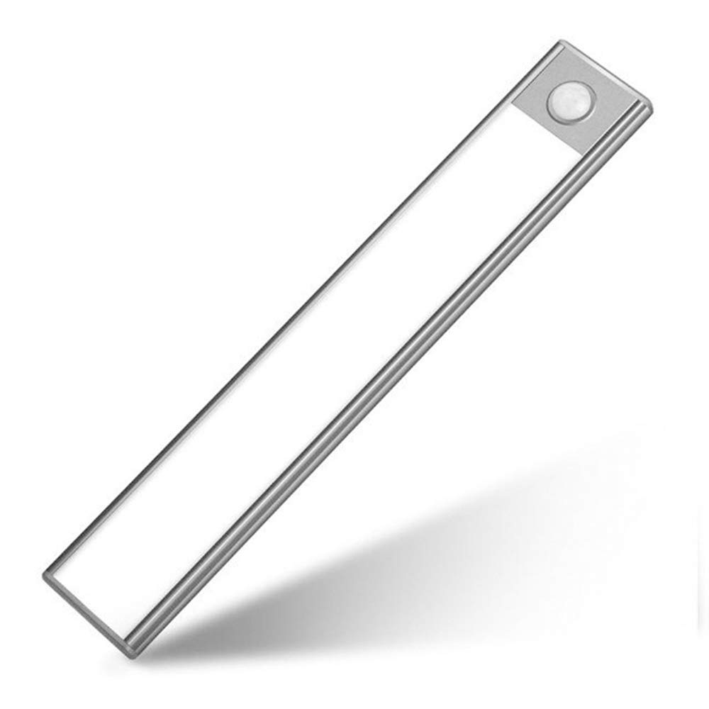 Luce notturna a LED con sensore di movimento per armadio da cucina, armadio, corridoio, luce notturna a LED PIR (60 cm, 103 LED), bianco