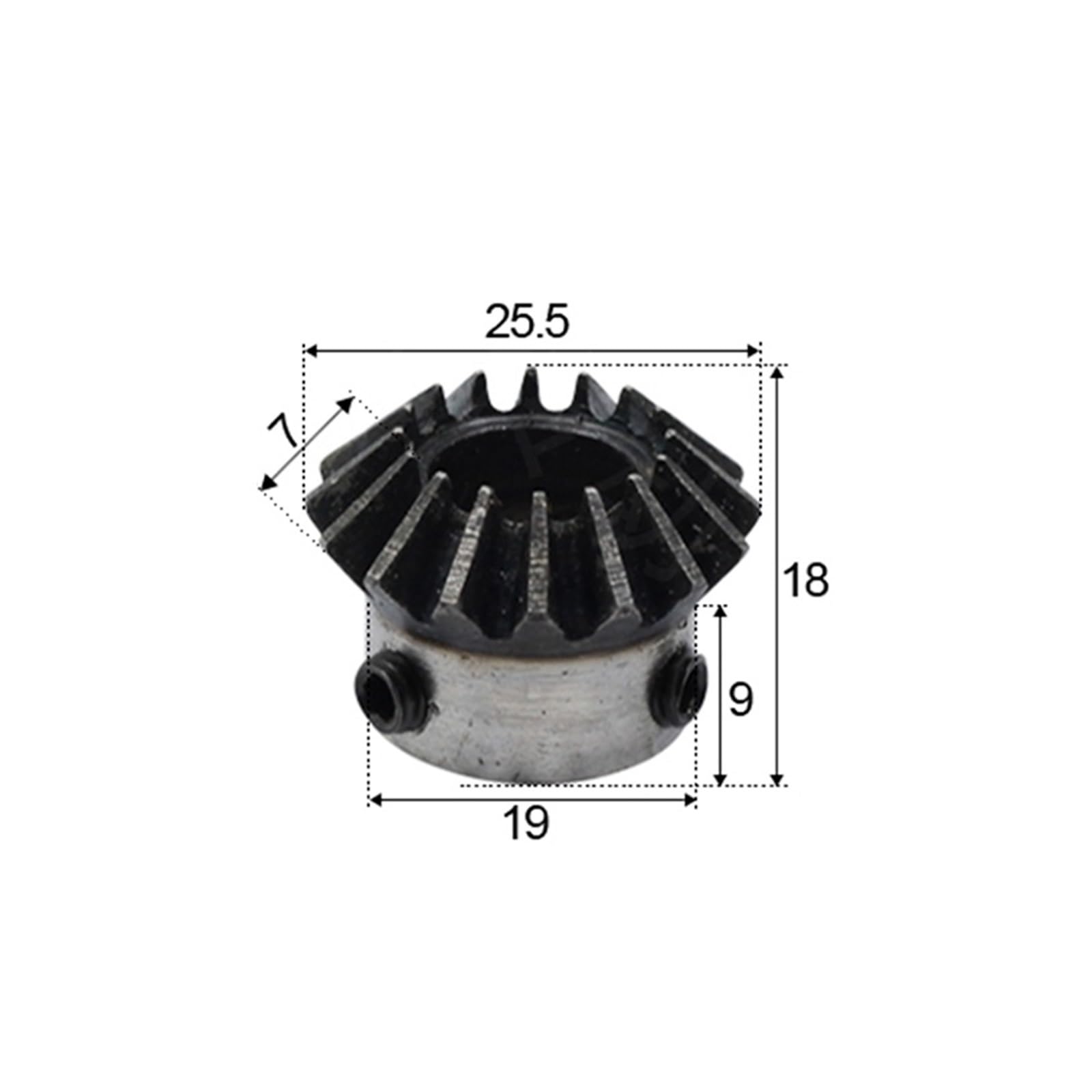 Bevel Gear Pinion Hardware Mechanical 1.5 Module 16Tooth Standard Inner Bore Inner Bore 6/8/10/12mm Gear Tooth Spiral Bevel Gear(1.5M16T 12mm Hole)