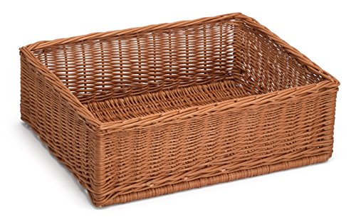Prestige wicker Extra Large Display/Storage Basket 60Cm x 40Cm H20Cm, Willow, Natural, 60 x 40 x 20 cm/x-large