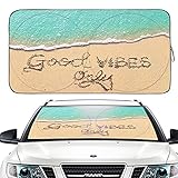 Gven Windshield Sun Shade, Car Front Window Shades Cute Sunshade Windshield Cover Sun Visor Shield B