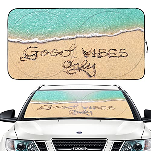 Gven Windshield Sun Shade, Car Front Window Shades Cute Sunshade Windshield Cover Sun Visor Shield Block Automotive Interior Protector Blocks Uv Rays For Car Pickup Truck Suv Accessories For Men Women #TOP3
