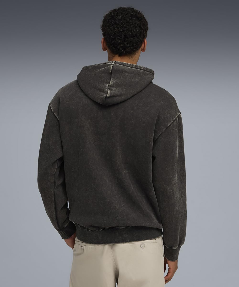 PUMA Ess Elevated Relaxed Wash Hoodie FL Felpe con Cappuccio Uomo (Pacco da 1)