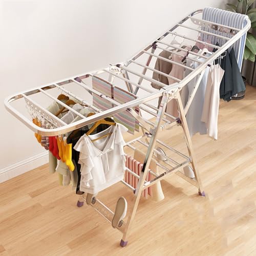 Étendoir à linge pliable grand format 150 cm réglable et robuste - 2
