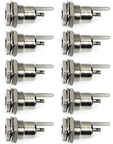 Conector DC 5.5 x 2.1mm Hembra Panel 10 Pzas miniatura 7