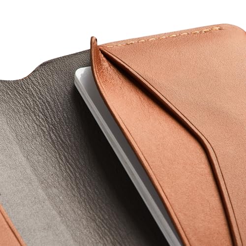 Bellroy Under Cover (slimline leather card wallet/holder with card storage, quick access slot, plus space for folded bills) - Caramel4