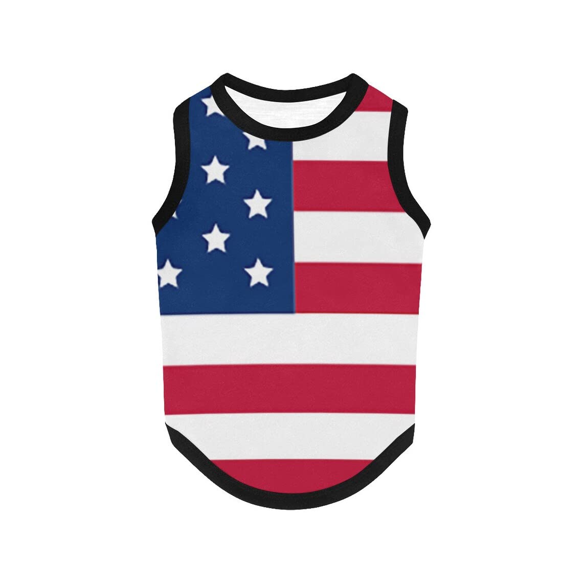 weokwock 4th of July Vest for Dog American Flag Clothes Small Large Dog Apparel Pet Supplies Shirts(DLR02,X-Small)