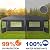 TUKAILAI 10' x 20' Pop Up Gazebo Marquee, Anti-UV Party Wedding Tent Event Shelters with 6 Removable Sidewalls & Carry Bag, Heavy Duty Instant Canopy for Outdoor Camping Garden Patio (Grey)