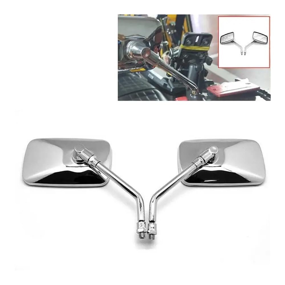 Espejos Retrovisores Universales Para Motocicleta 10mm Para Moto Y Scooter Manillar Espejos