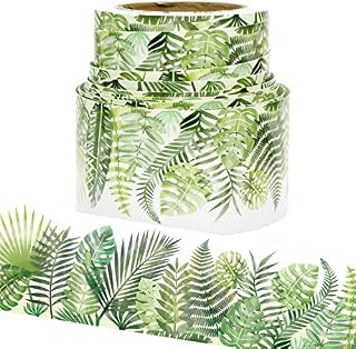 Youngever 16M Bulletin Board Borders Confetti Border for Classroom Decoration, Tropical Theme Design Straight Border Trim