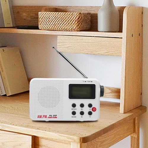 Radio portátil AM FM con sintonizador digital y pantalla LCD miniatura 3