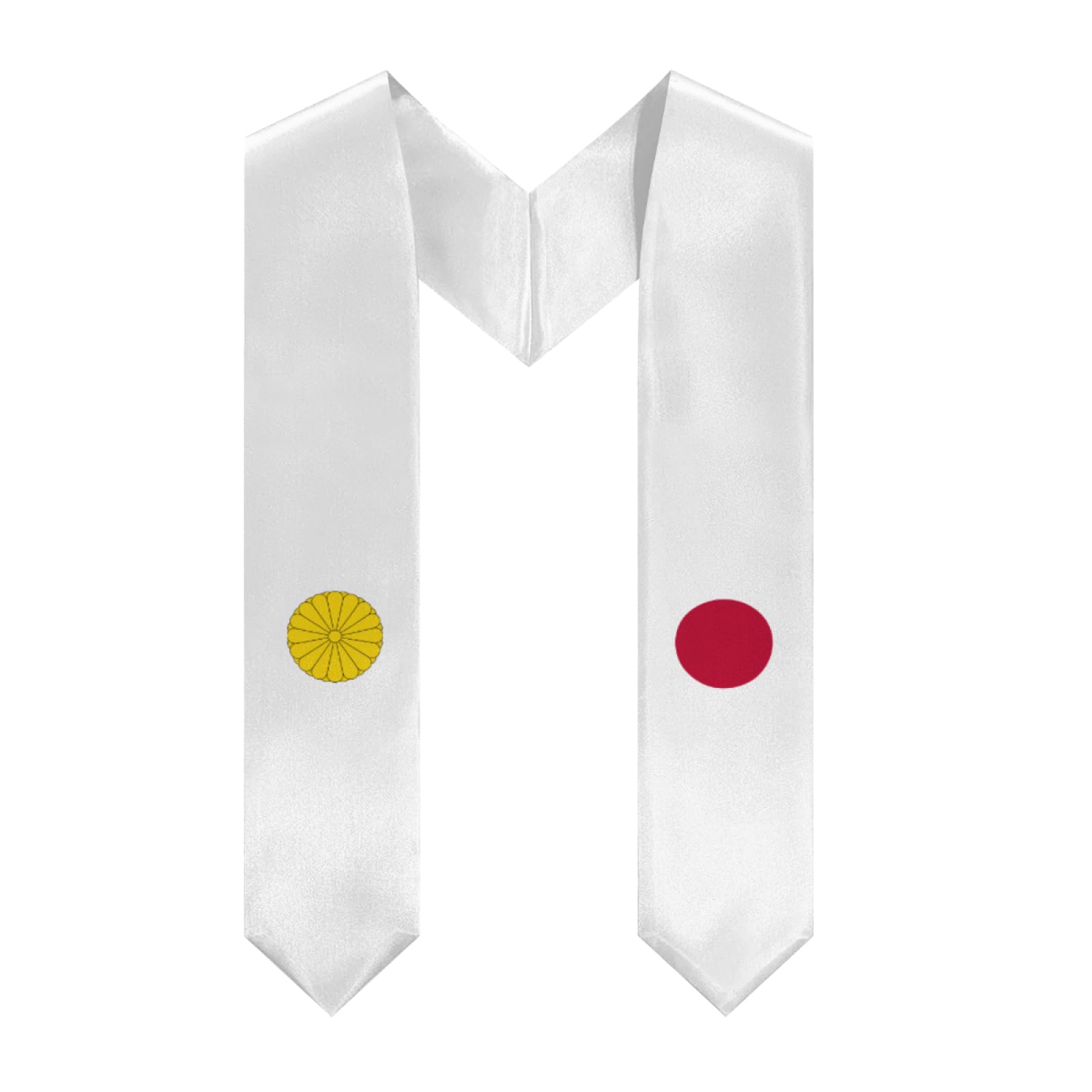 DABOYOZHZH Emblem of Japan Graduation Stole Shawl Sash Honor For Study Aboard International Students