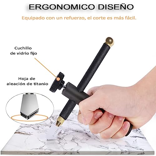 Reviews de Herramientas para cortar vidrio al mejor precio. 8 Herramientas para cortar vidrio marca LETMYTH (2)