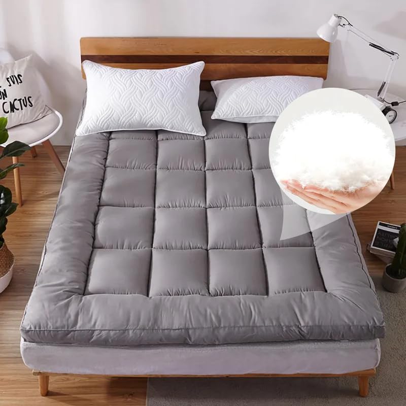 Image of Wakewell Mattress Topper, Padding for Double Bed 600 GSM, Super Soft Microfibre, Waterproof, Luxurious Mattress Protector