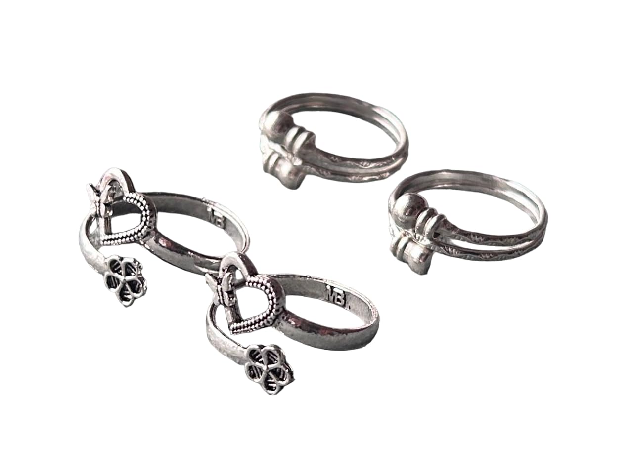 Women & Girls Metal Plated Fancy Toe Ring Adjustable Bichiya/Leg Finger Ring-Combo-2 (A_C_P_110761_Multi)-image-38