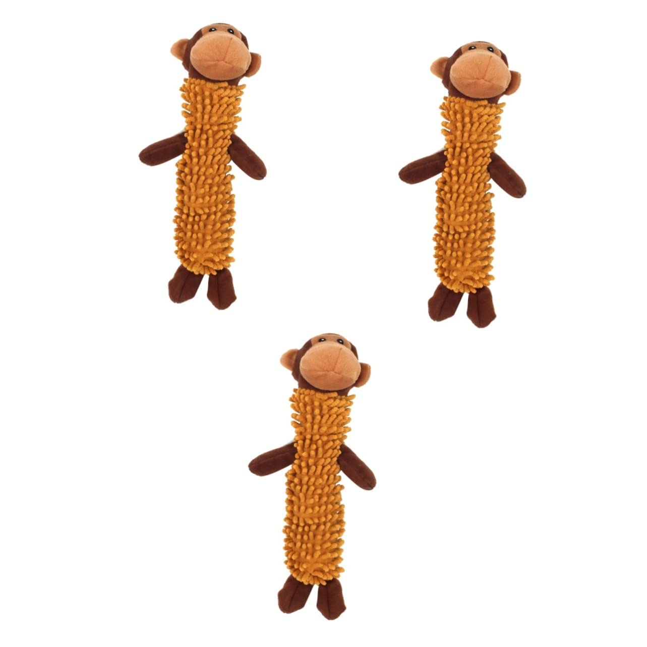 Beavorty 3 Pezzi Di Peluche A Forma Di Cane Da Masticare E Afferrare Con Suono Squittente Sicuro Per Cuccioli E Cani