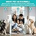 Yoiilifee Dog Door Bell for Potty Training, Smart Wireless Doggie Doorbell to Go Outside, 1000 Feet Long Range with IP65 Waterproof Super-Light Touch Button, 60 Melodies & Adjustable Volume (White)