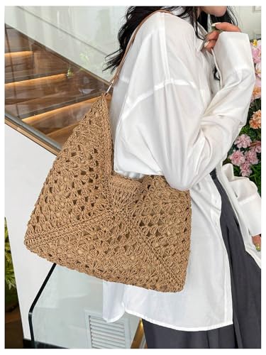 Bolso Tote de Crochet para Mujer estilo Boho miniatura 3