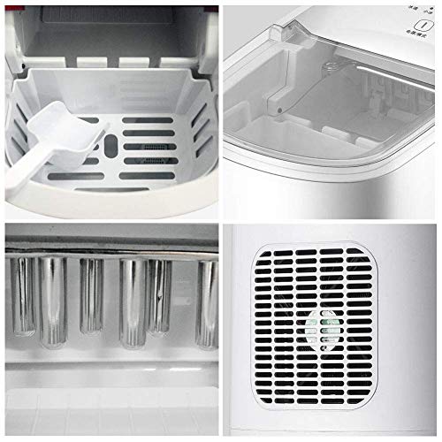 MHGD Eismaschine 15 kg in 24 Stunden, Eiswürfelbereiter LED-Anzeige, Eiswürfelmaschine 9 Eiswürfel fertig in 6-10… – Bild 3