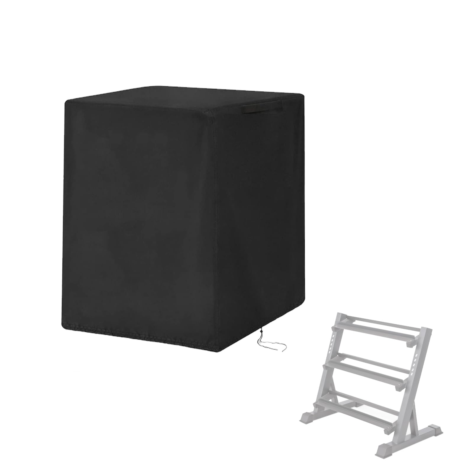 Aidetech Dumbbell Rack Cover, Waterproof 420D Oxford, Dust-Proof, Compact, Fits Dumbbell Racks-37L x 25W x33H inch