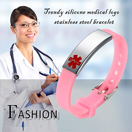 Flongo Braccialetto ID Medica Croce, Piastra