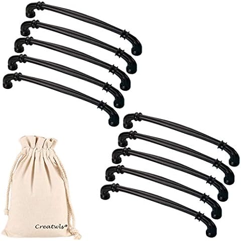 Creatwls 10 pcs Minimalistischer Kreativer Ziehgriff Möbelknopf Küche Schrank Kleiderschrank Kommode Türknöpfe Möbelgriffe Möbelknauf Schubladen Kommode Ziehgriff Cover