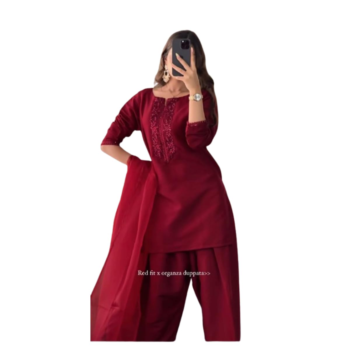 derwafab WOMEN'S Art Silk FullStiched (SF251212XXL SIZE White 2XL)-picture-23